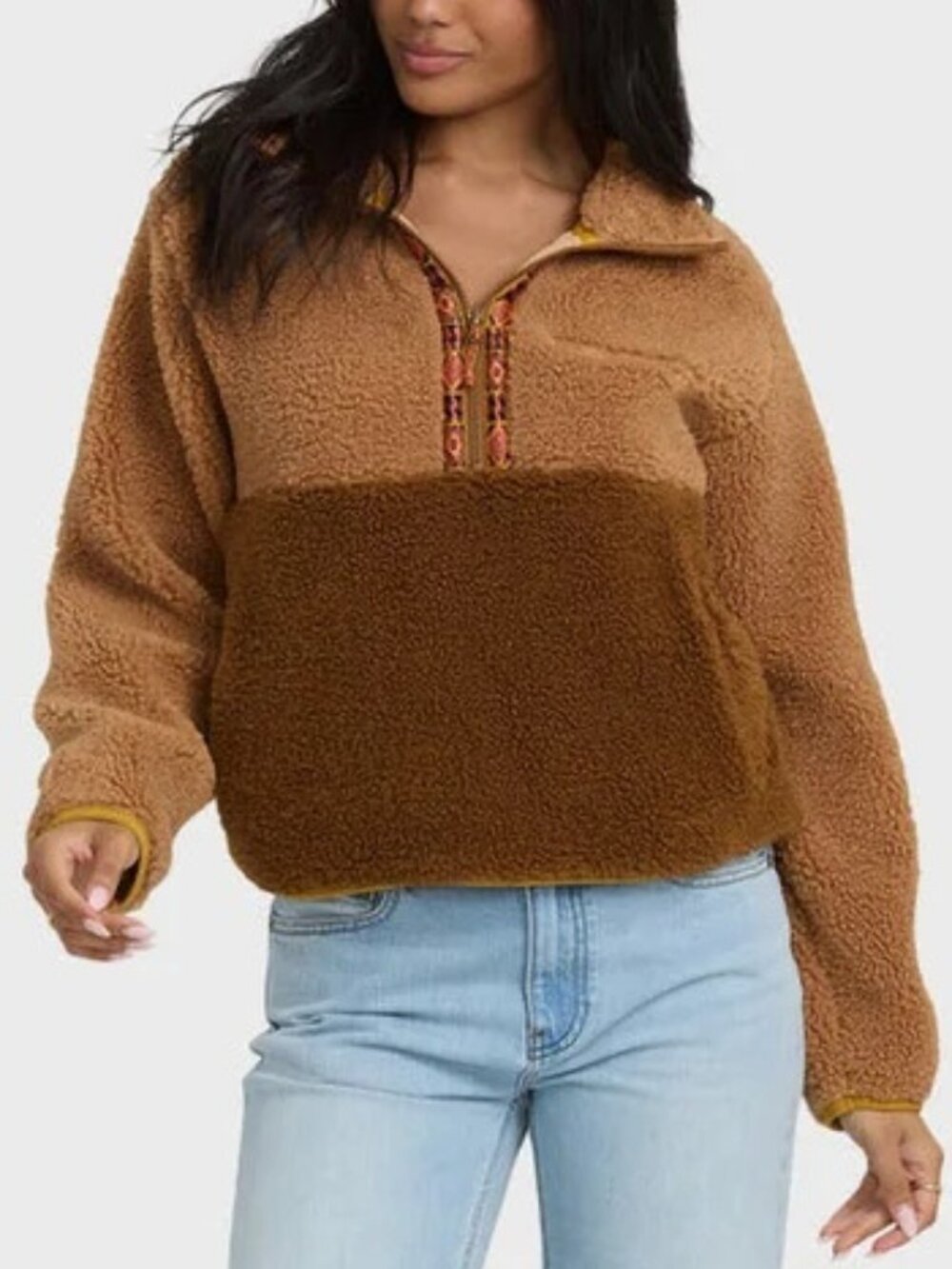 NWOT Billabong Horizon Mock Neck Half Zip Sweatshirt